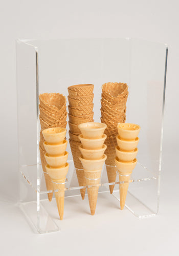 Perspex cone Holder with Sneeze Guard - 6 holes